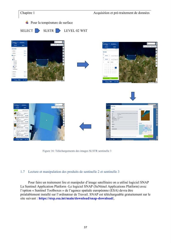 Apport de la télédétection multi spectrale des eaux littorales turbides Pour l’étude de la chlorophylle et la qualité des eaux marines Le long de la cote algérienne (Ouest)