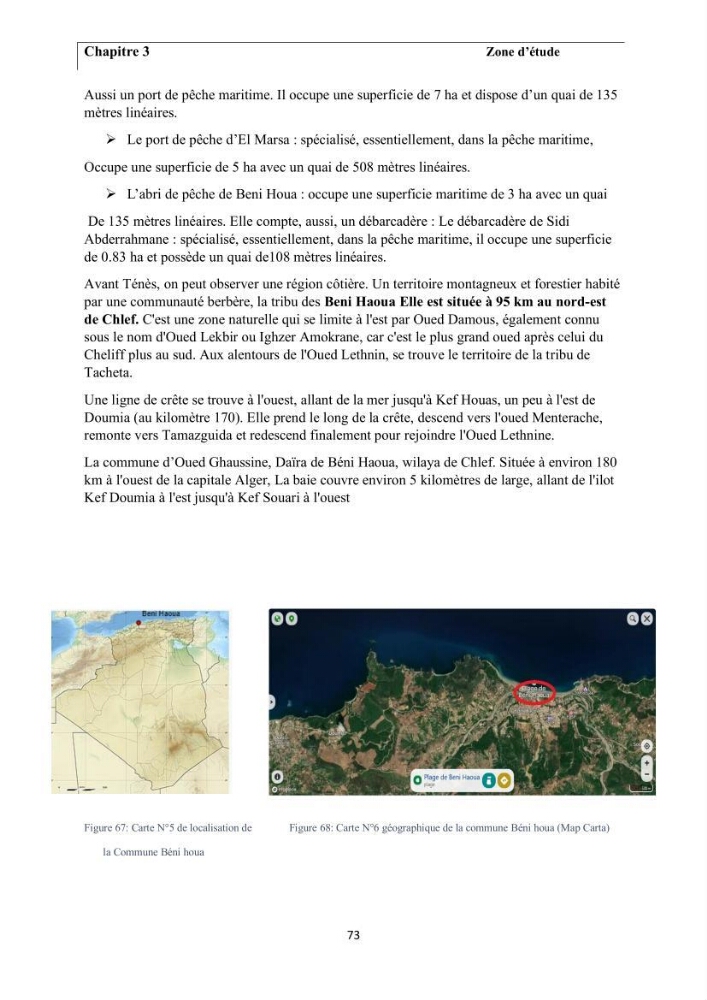 Apport de la télédétection multi spectrale des eaux littorales turbides Pour l’étude de la chlorophylle et la qualité des eaux marines Le long de la cote algérienne (Ouest)