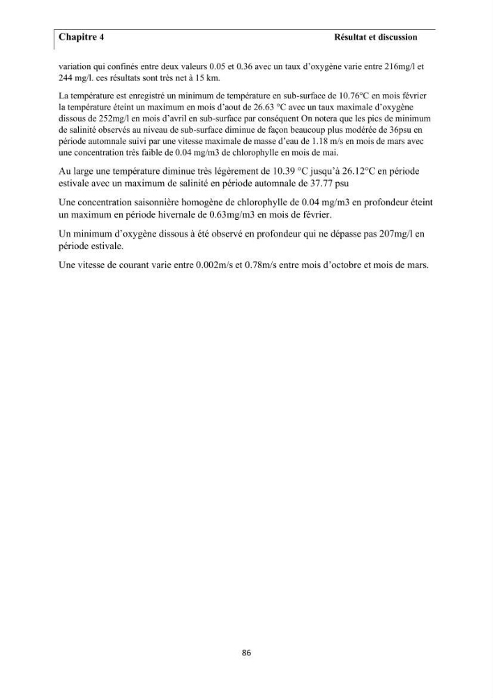 Apport de la télédétection multi spectrale des eaux littorales turbides Pour l’étude de la chlorophylle et la qualité des eaux marines Le long de la cote algérienne (Ouest)