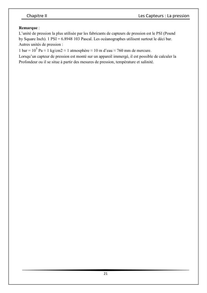 Les instrumests et les équipements utilisés en océanographie physique