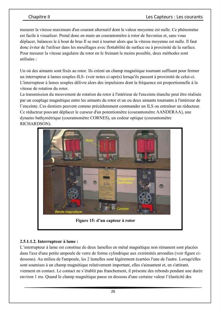 Les instrumests et les équipements utilisés en océanographie physique