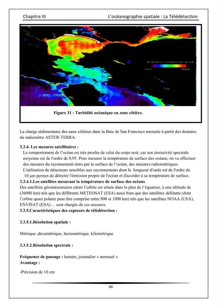 Les instrumests et les équipements utilisés en océanographie physique