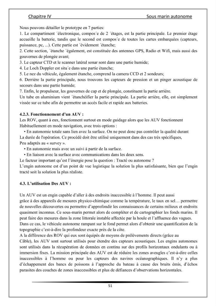 Les instrumests et les équipements utilisés en océanographie physique