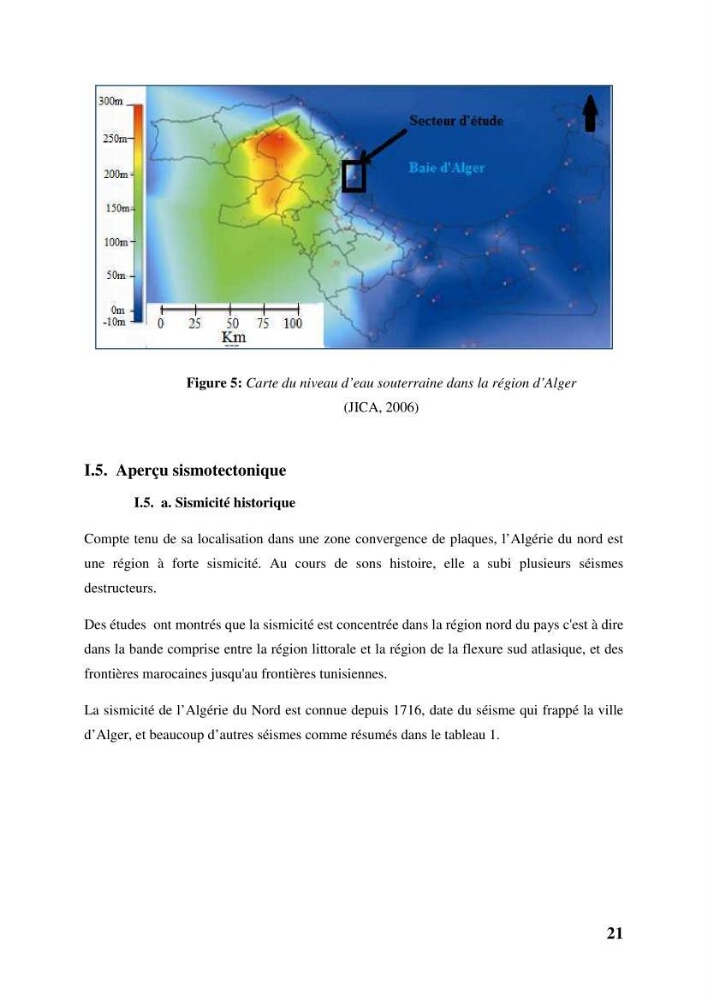 Caractérisation géotechnique et géophysique du Socle d\'Alger.