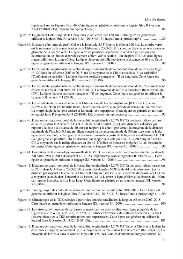 Etude par télédétection et mesures in situ des efflorescences algales et de la matière en suspension dans le Bassin Algérien