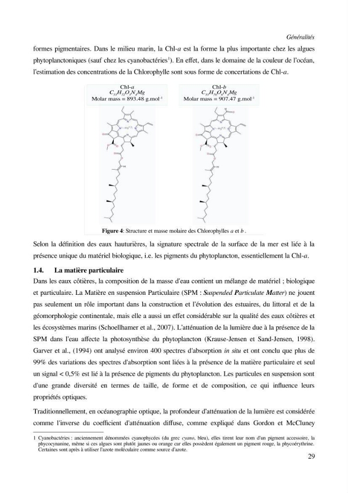 Etude par télédétection et mesures in situ des efflorescences algales et de la matière en suspension dans le Bassin Algérien