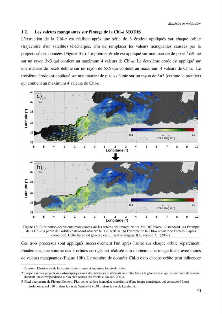 Etude par télédétection et mesures in situ des efflorescences algales et de la matière en suspension dans le Bassin Algérien