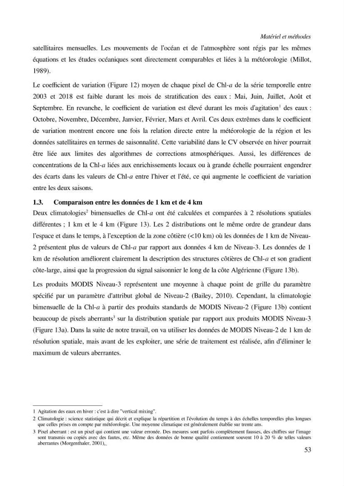 Etude par télédétection et mesures in situ des efflorescences algales et de la matière en suspension dans le Bassin Algérien