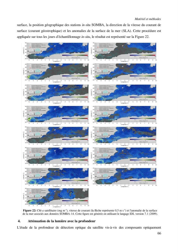 Etude par télédétection et mesures in situ des efflorescences algales et de la matière en suspension dans le Bassin Algérien