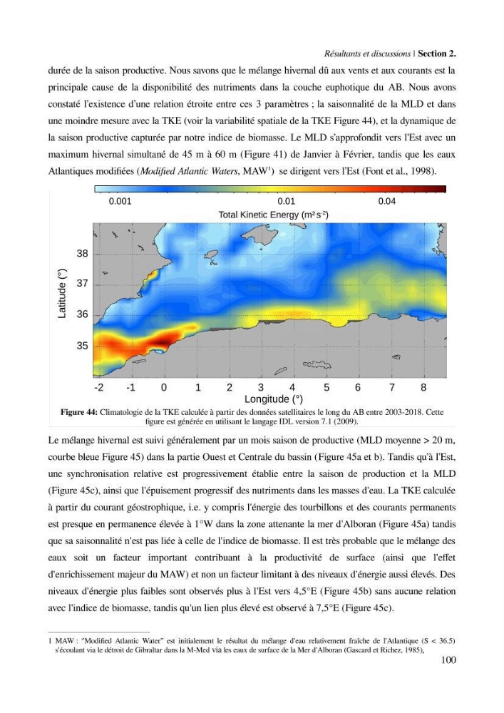 Etude par télédétection et mesures in situ des efflorescences algales et de la matière en suspension dans le Bassin Algérien