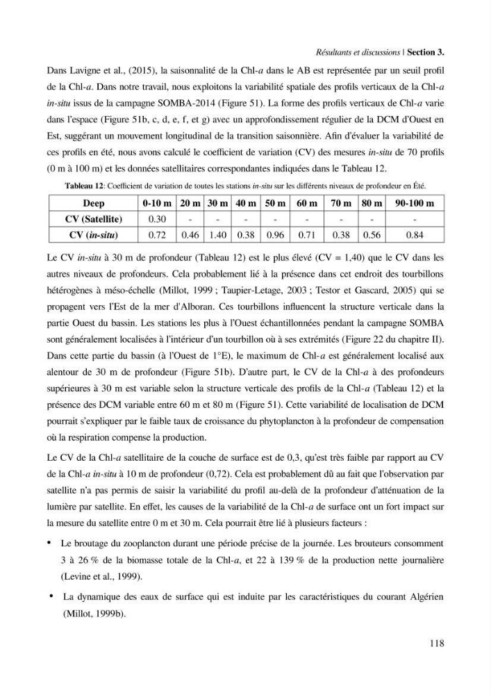 Etude par télédétection et mesures in situ des efflorescences algales et de la matière en suspension dans le Bassin Algérien