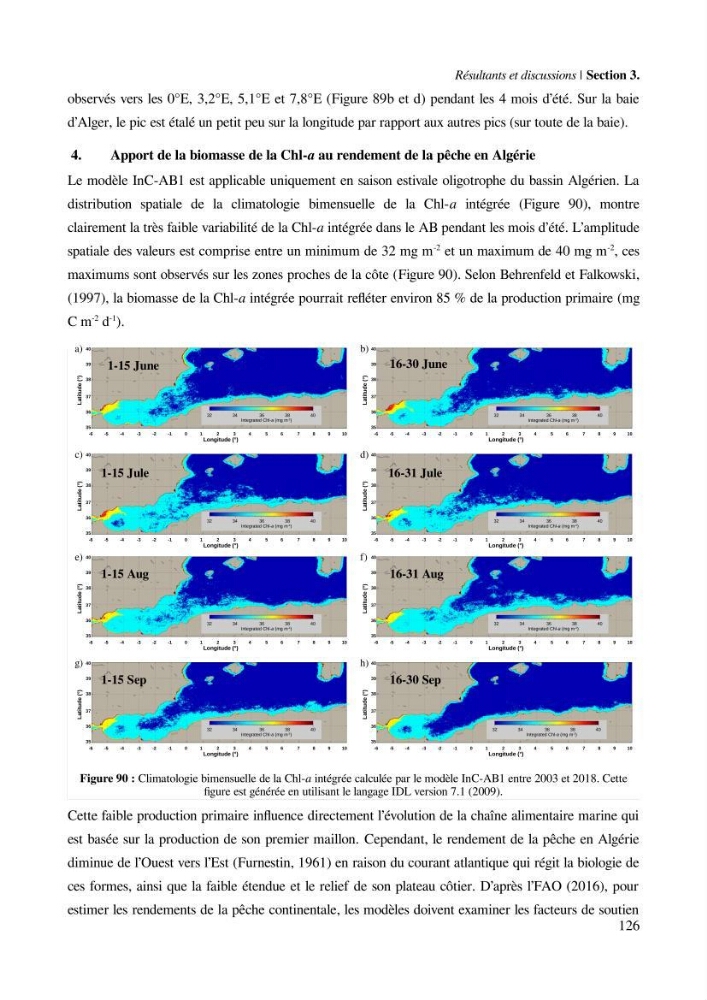 Etude par télédétection et mesures in situ des efflorescences algales et de la matière en suspension dans le Bassin Algérien