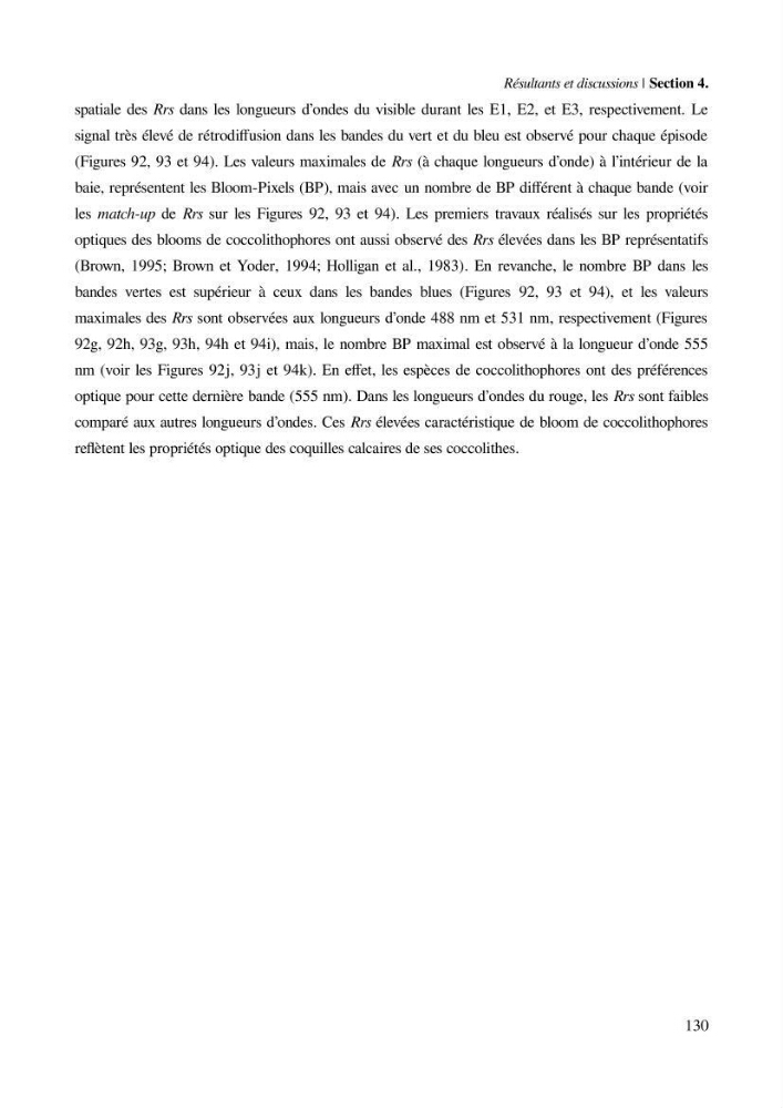 Etude par télédétection et mesures in situ des efflorescences algales et de la matière en suspension dans le Bassin Algérien