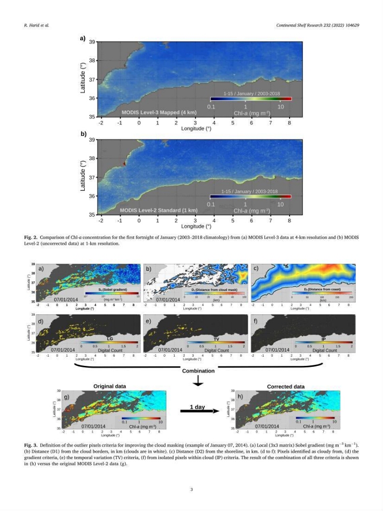 Etude par télédétection et mesures in situ des efflorescences algales et de la matière en suspension dans le Bassin Algérien