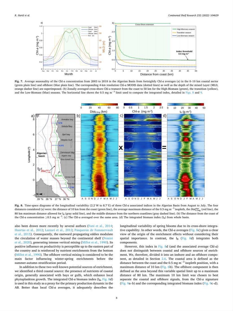 Etude par télédétection et mesures in situ des efflorescences algales et de la matière en suspension dans le Bassin Algérien