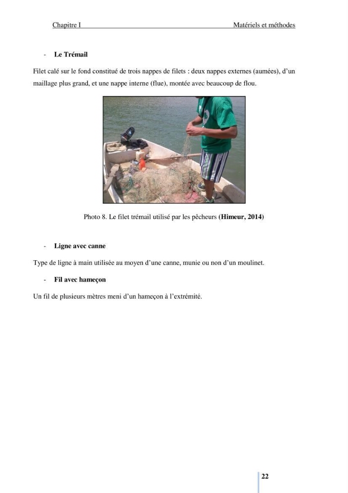 Evaluation de la ressource halieutique au barrage hammam Debagh de la wilaya de Guelma: