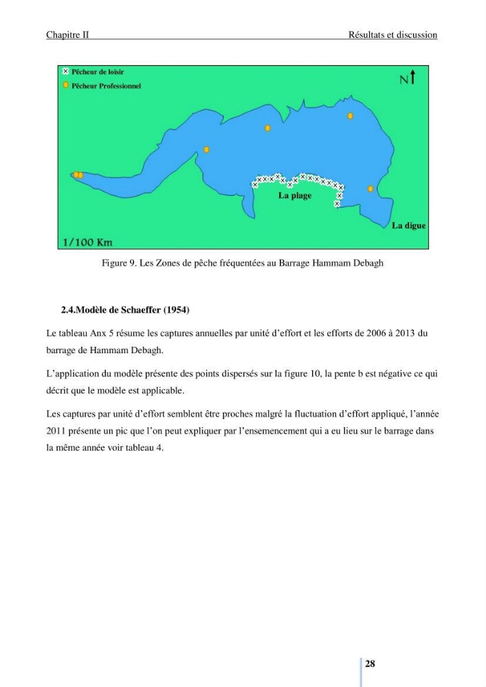 Evaluation de la ressource halieutique au barrage hammam Debagh de la wilaya de Guelma: