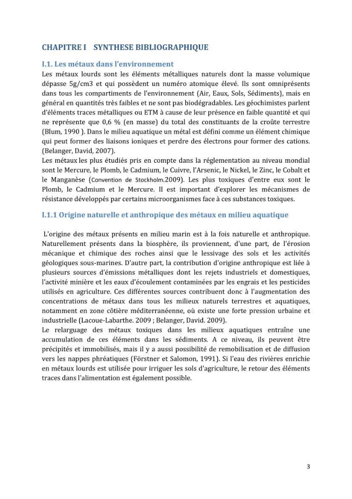 L’interaction des micro-organismes avec des métaux et Etude de faisabilité des biocapteurs pour la surveillance environnementale des eaux côtières