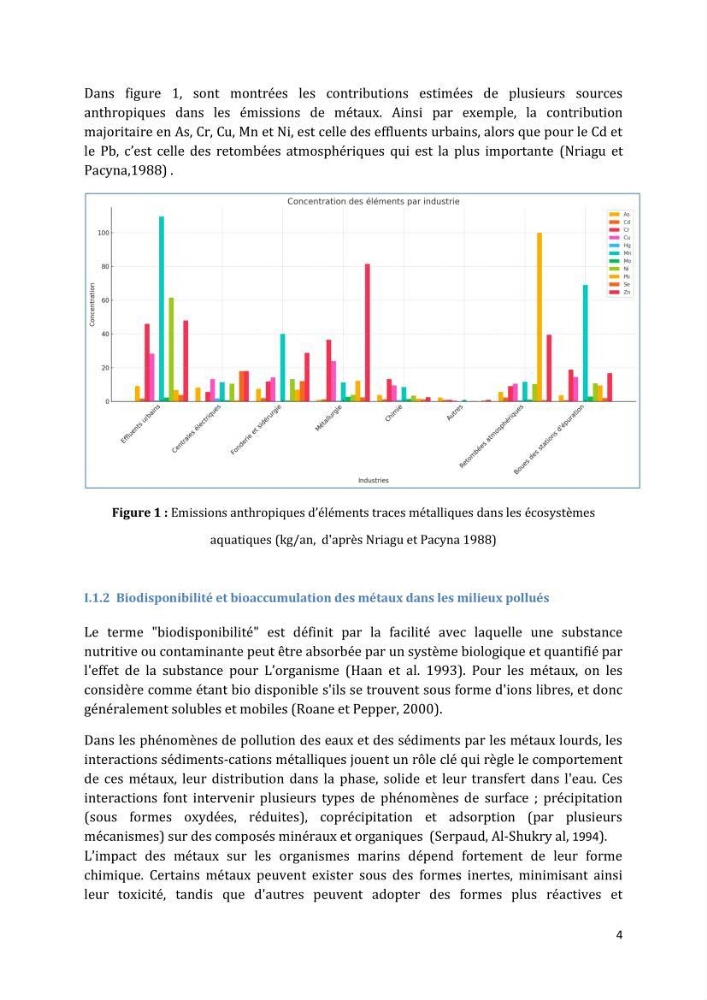 L’interaction des micro-organismes avec des métaux et Etude de faisabilité des biocapteurs pour la surveillance environnementale des eaux côtières