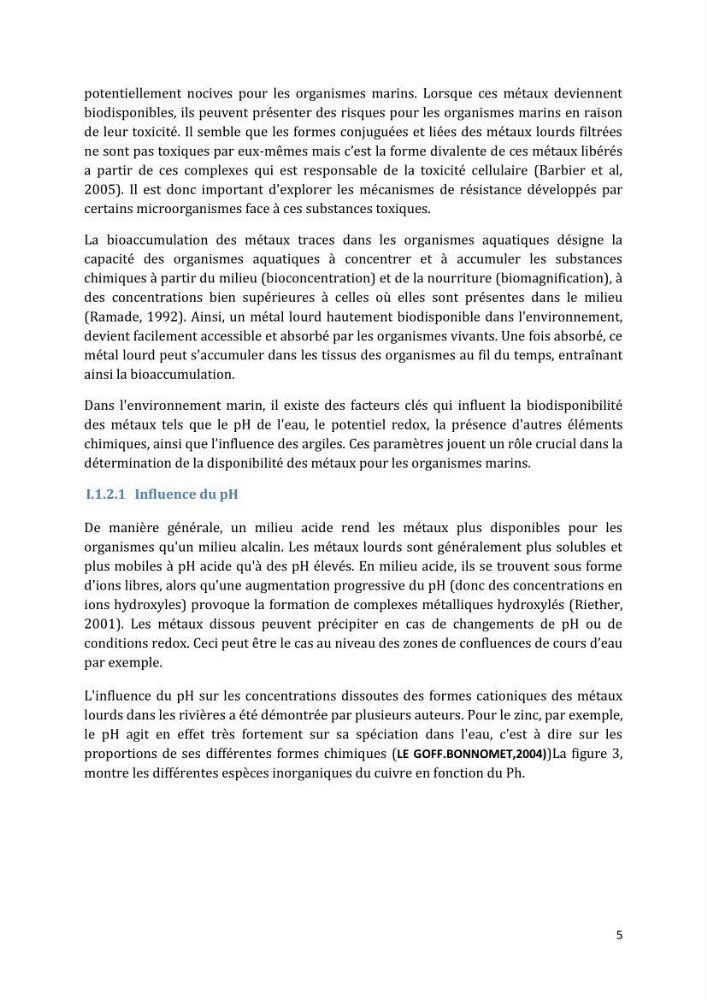 L’interaction des micro-organismes avec des métaux et Etude de faisabilité des biocapteurs pour la surveillance environnementale des eaux côtières