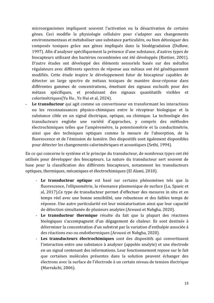 L’interaction des micro-organismes avec des métaux et Etude de faisabilité des biocapteurs pour la surveillance environnementale des eaux côtières