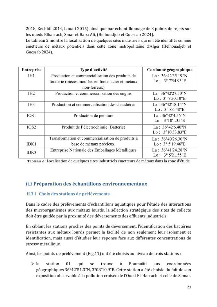L’interaction des micro-organismes avec des métaux et Etude de faisabilité des biocapteurs pour la surveillance environnementale des eaux côtières