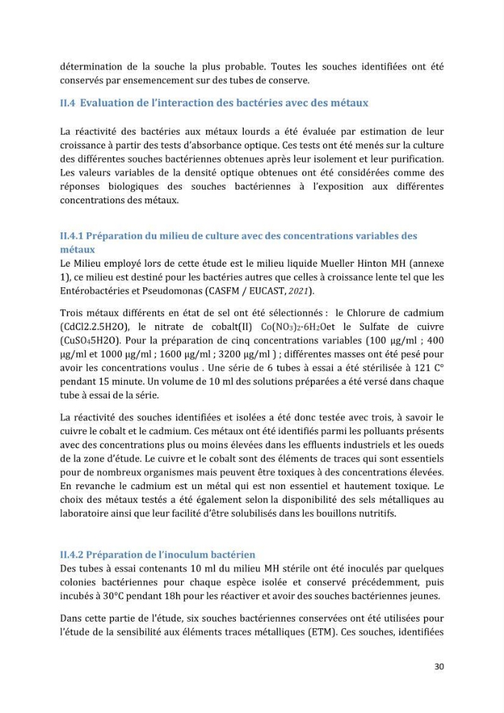L’interaction des micro-organismes avec des métaux et Etude de faisabilité des biocapteurs pour la surveillance environnementale des eaux côtières