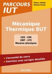 Mécanique thermique BUT : l'essentiel du cours, exercices avec corrigés détaillés