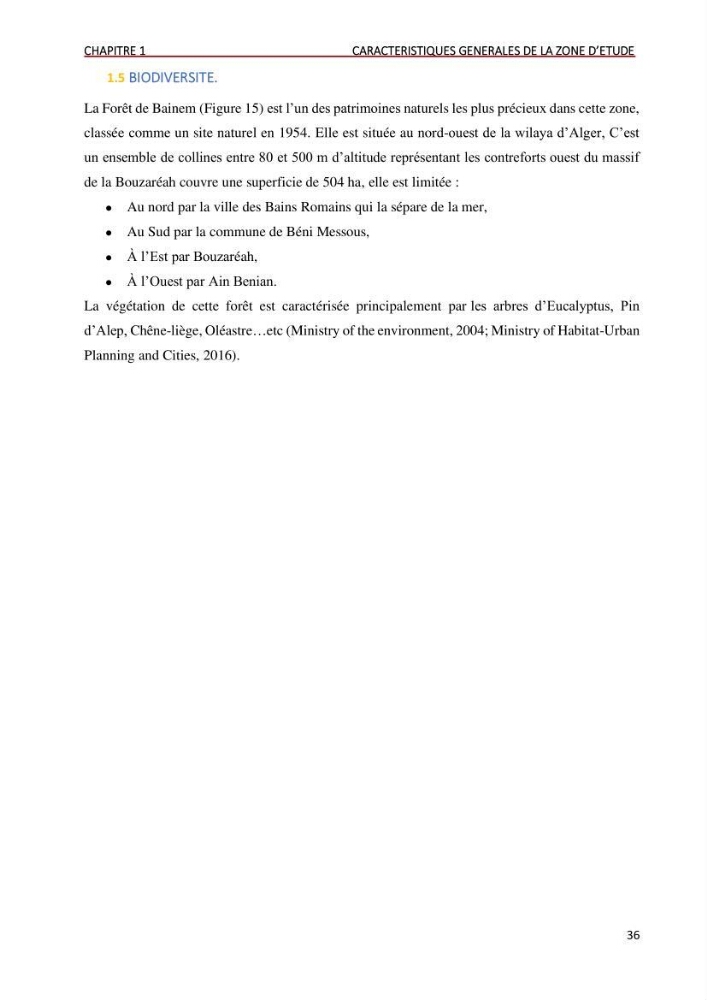 Évaluation des impacts anthropiques à partir d’un MNA (modèle numérique d’Altimétrie) d’une zone littorale comprise entre Bab El Oued – Ain Benian (Alger)