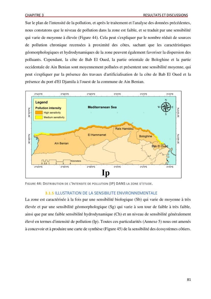 Évaluation des impacts anthropiques à partir d’un MNA (modèle numérique d’Altimétrie) d’une zone littorale comprise entre Bab El Oued – Ain Benian (Alger)