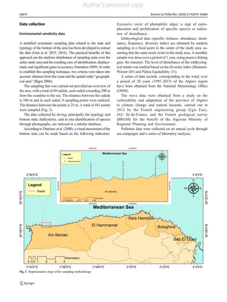 Évaluation des impacts anthropiques à partir d’un MNA (modèle numérique d’Altimétrie) d’une zone littorale comprise entre Bab El Oued – Ain Benian (Alger)
