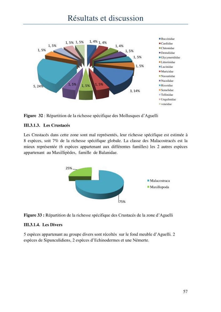 Initiation à la taxonomie des peuplements macrozoobenthiques du secteur centre et ouest de la côte Algérienne