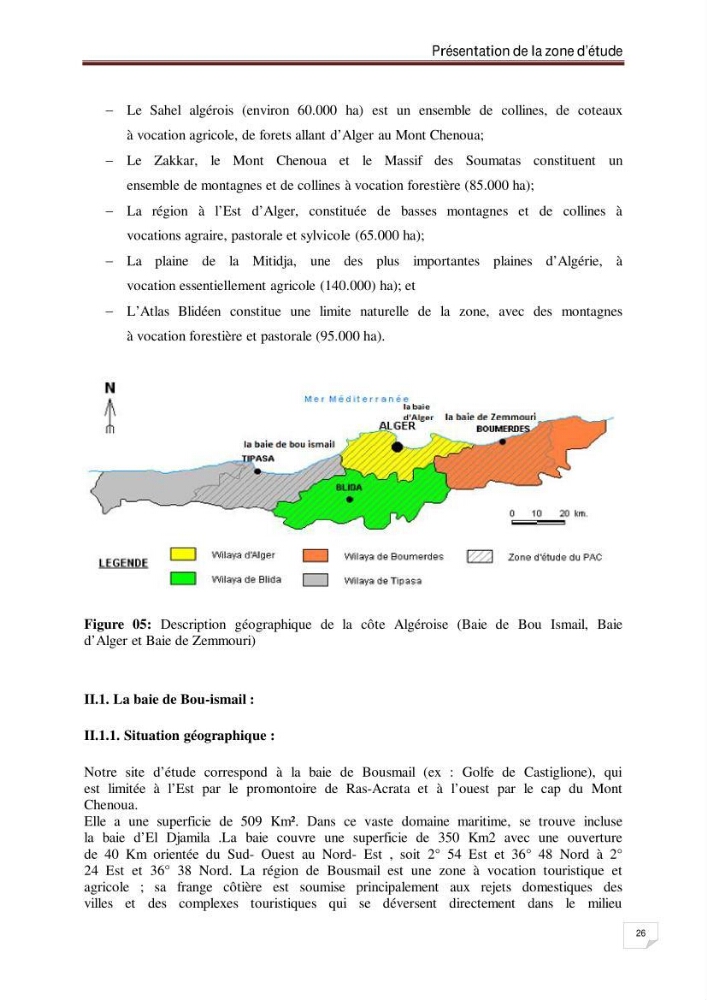 Evaluation de la vulnérabilité des côtes du littoral centre