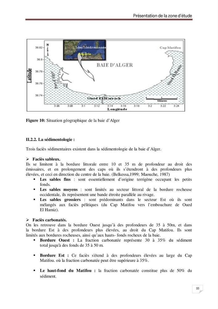 Evaluation de la vulnérabilité des côtes du littoral centre