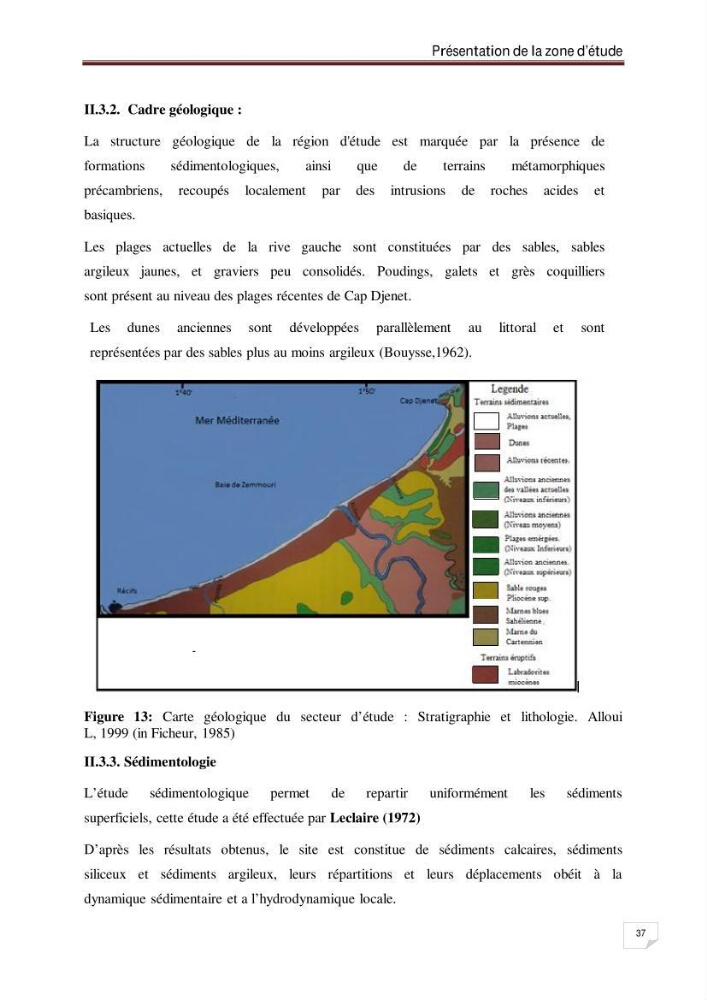 Evaluation de la vulnérabilité des côtes du littoral centre