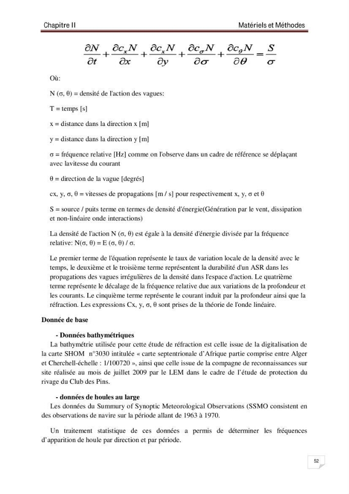 Evaluation de la vulnérabilité des côtes du littoral centre