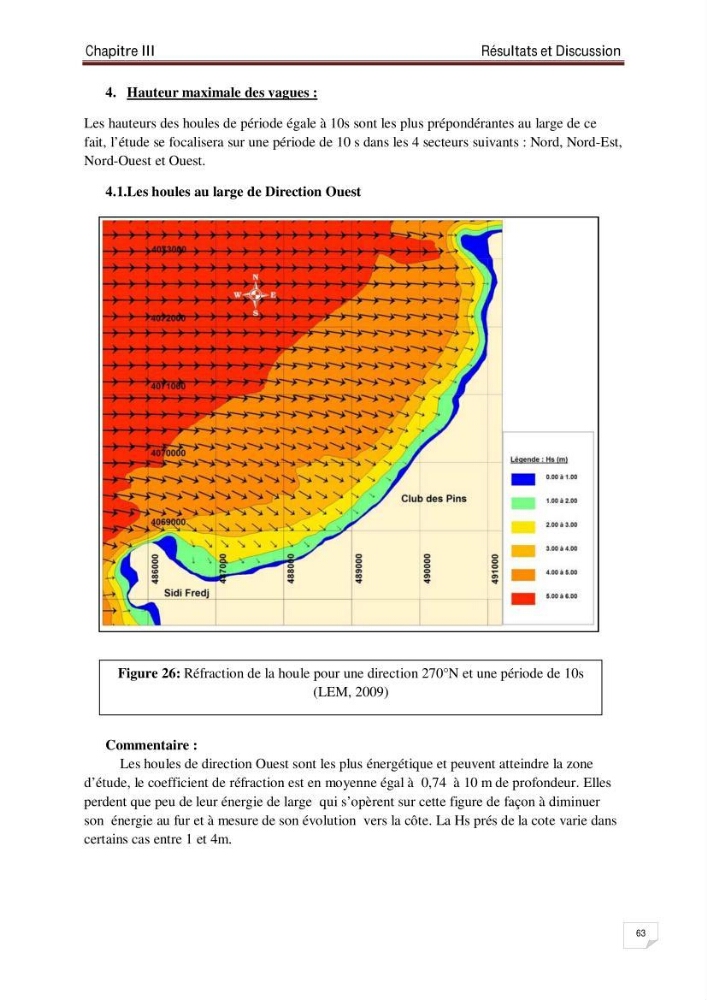 Evaluation de la vulnérabilité des côtes du littoral centre