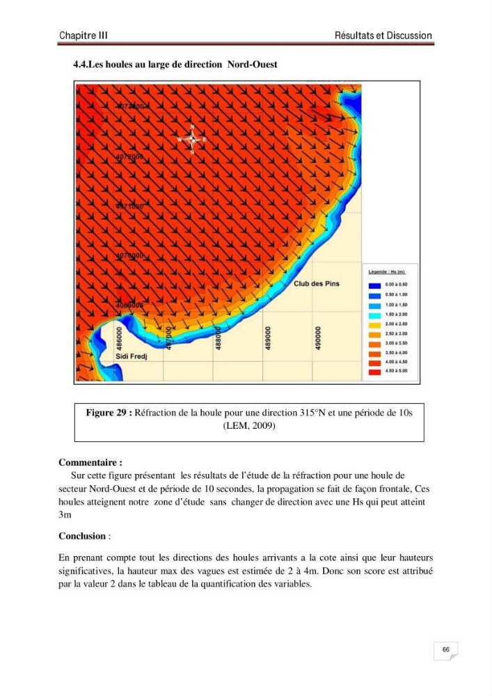 Evaluation de la vulnérabilité des côtes du littoral centre