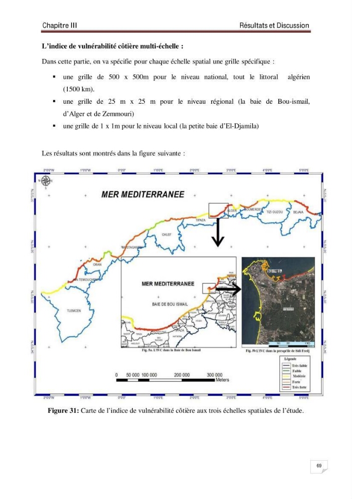 Evaluation de la vulnérabilité des côtes du littoral centre