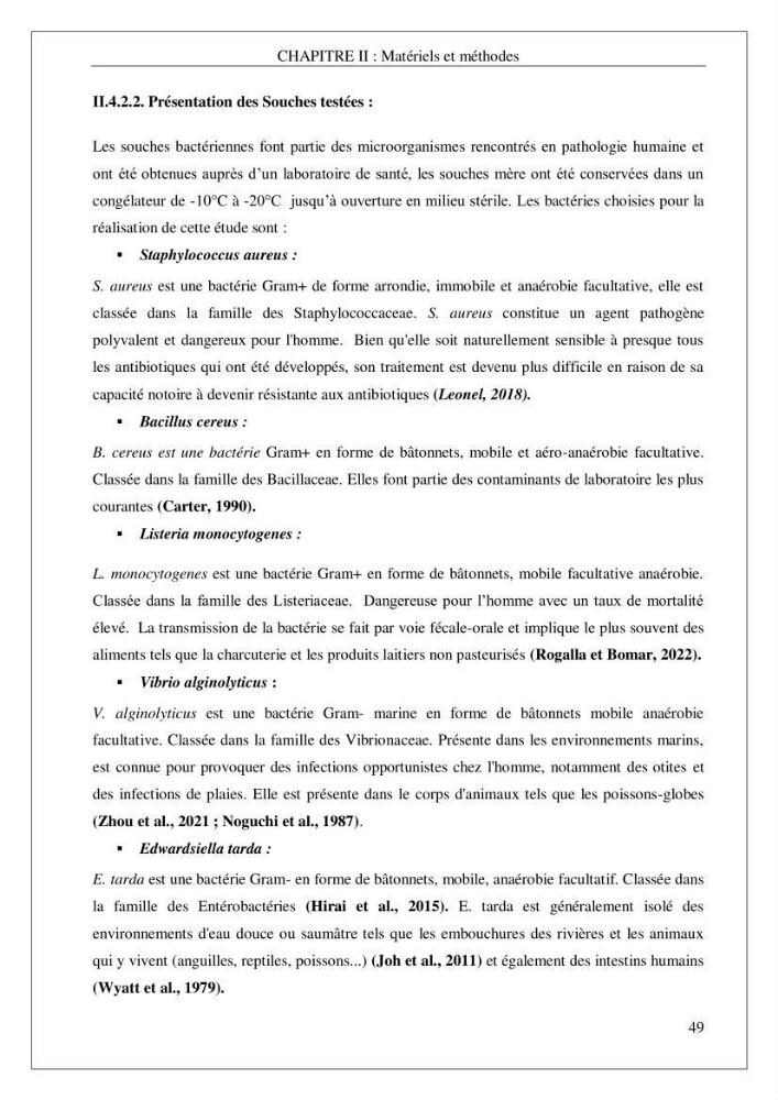 Valorisation biotechnologique d’une substance marine: étude antibactérienne, antioxydante et analgésique