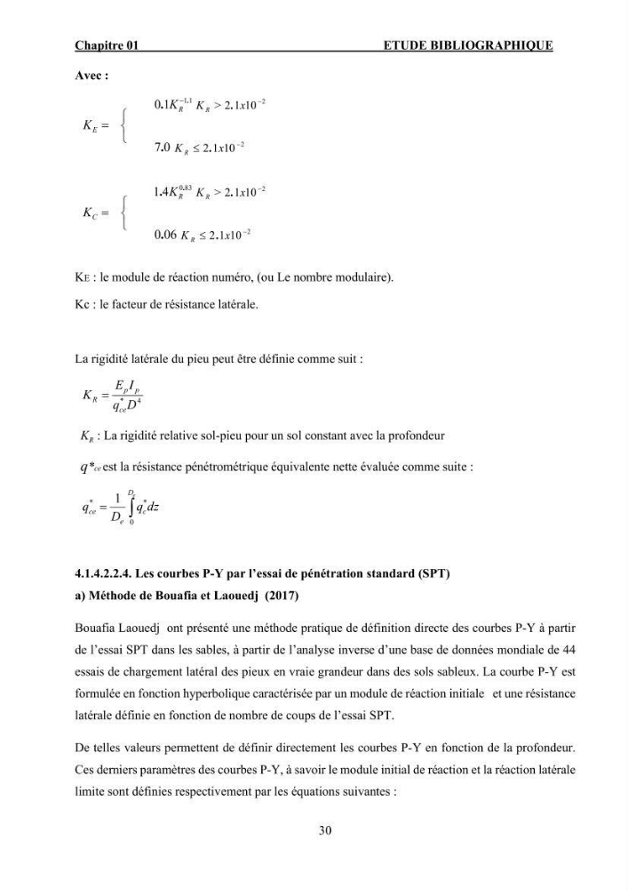 Dimensionnement des fondations sur pieux sous charge horizontale – étude comparative des méthodes de calcul dans un sol sableux saturé: