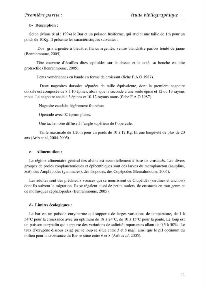Détermination du taux des protéines et des lipides de la chair des poissons d\'eau de mer (Dicentrarchus labrax, Sparus aurata) et d\'eau douce (Oreochromis niloticus, Cyprinus carpio):