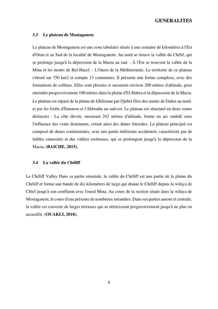 Analyse benthique des fonds marins de Stidia (Wilaya de Mostaganem ) aprés mise en place d\'un récif artificiel