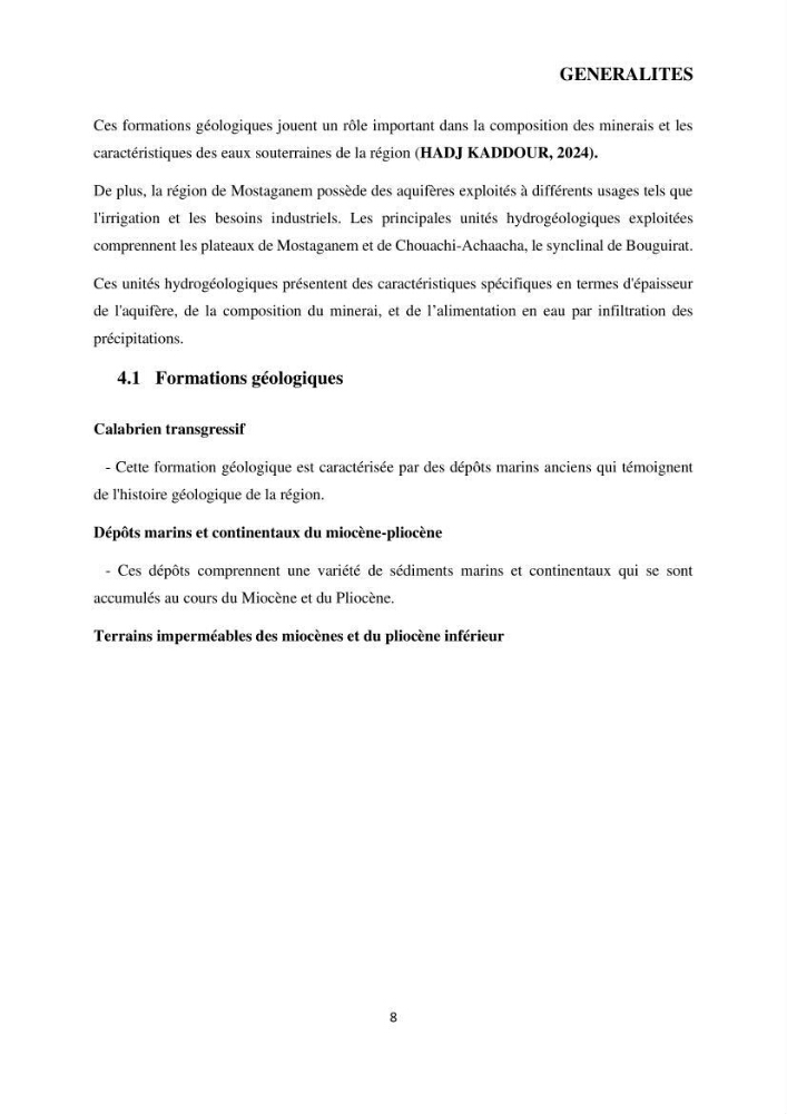 Analyse benthique des fonds marins de Stidia (Wilaya de Mostaganem ) aprés mise en place d\'un récif artificiel