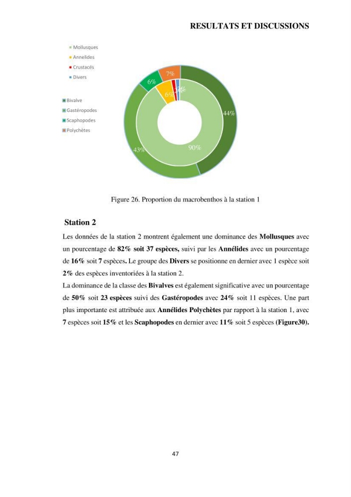 Analyse benthique des fonds marins de Stidia (Wilaya de Mostaganem ) aprés mise en place d\'un récif artificiel