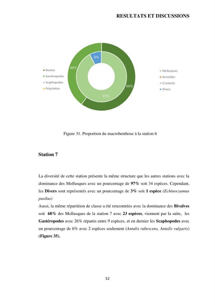 Analyse benthique des fonds marins de Stidia (Wilaya de Mostaganem ) aprés mise en place d\'un récif artificiel