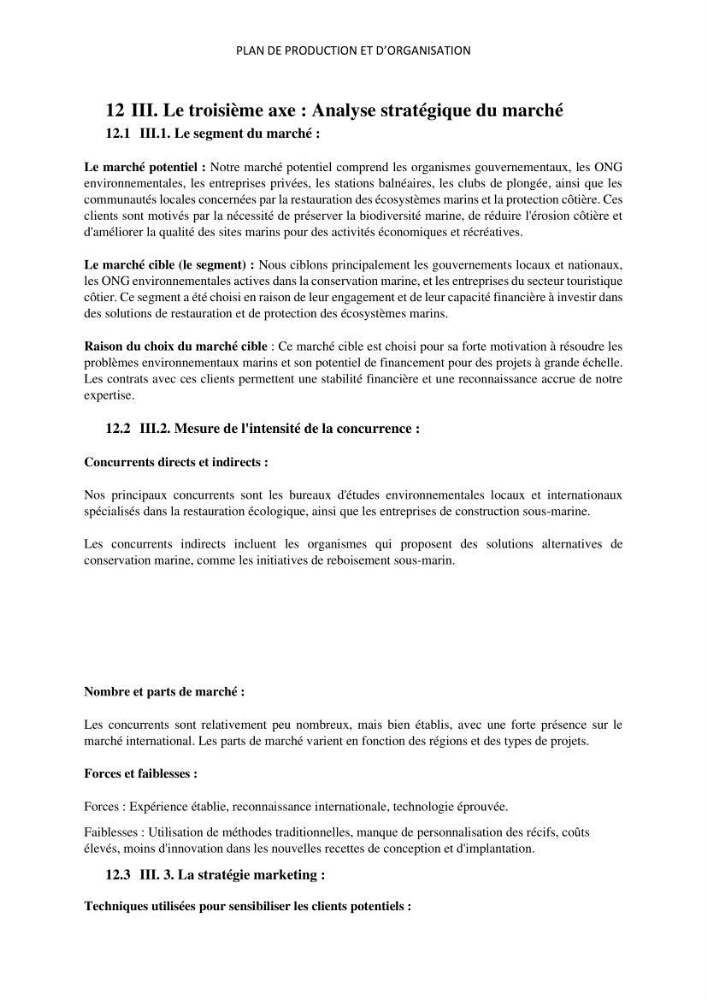 Analyse benthique des fonds marins de Stidia (Wilaya de Mostaganem ) aprés mise en place d\'un récif artificiel