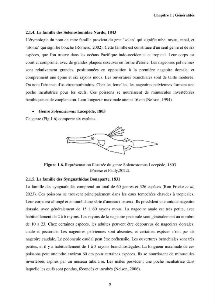 Contribution à l\'étude des Syngnathiformes de la côte algérienne: systématique et inventaire, croissance et état d\'exploitation de Macroramphosus scolopax( Linnaeus, 1758 )
