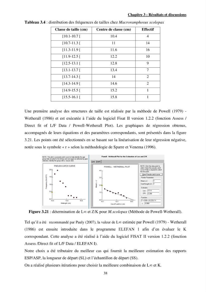 Contribution à l\'étude des Syngnathiformes de la côte algérienne: systématique et inventaire, croissance et état d\'exploitation de Macroramphosus scolopax( Linnaeus, 1758 )