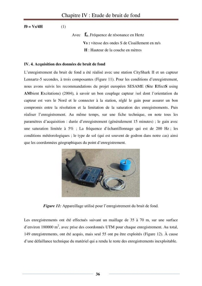 Evaluation des fréquences de résonnance du sol de terminal à conteneurs du port d\'Alger par la méthode H/V-bruit de fond